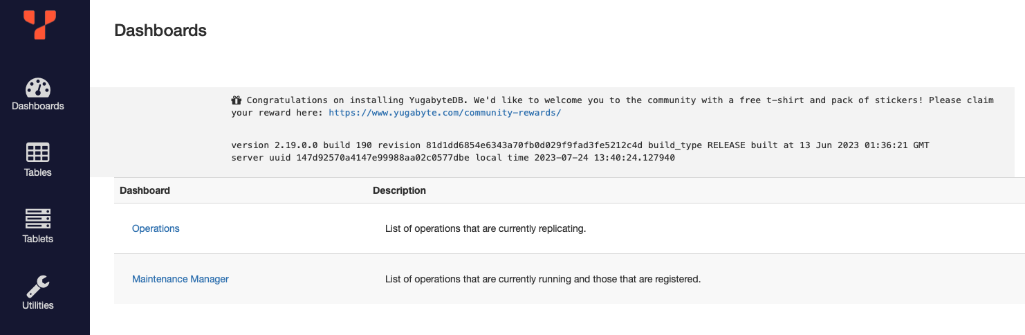 tserver-dashboards tserver-dashboards