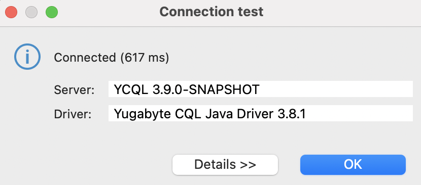 DBeaver Test Connection DBeaver Test Connection