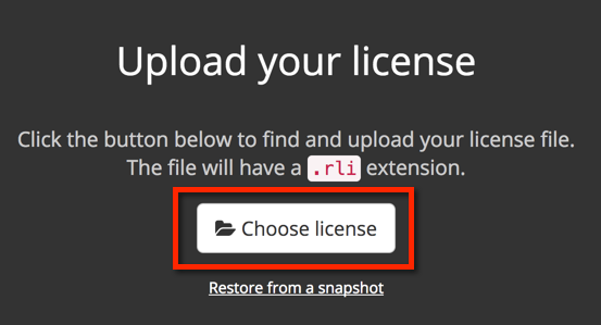Replicated License Upload Replicated License Upload