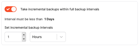 Incremental Backup Incremental Backup